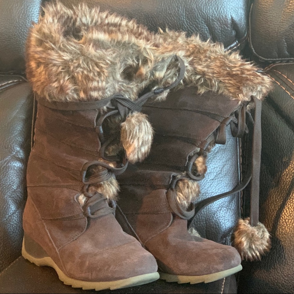 Sporto “Chelsea” brown fur waterproof boot 8